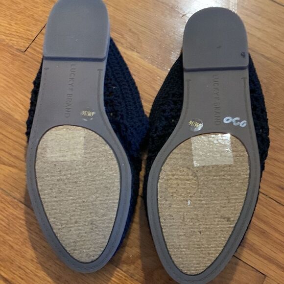 Lucky Brand EUC black knit slides Size 6 - Picture 3 of 5